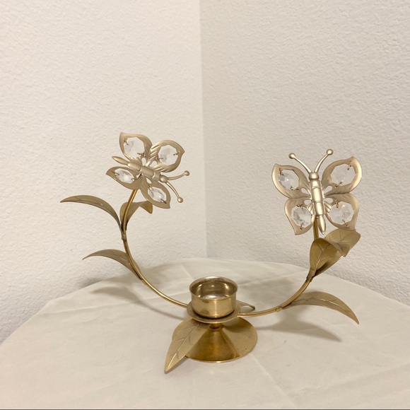 Vintage Other - Vintage butterfly candle holder